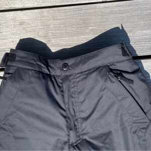 LLBean Black Snow Pants with Reinforced Knees Size 12 Kids